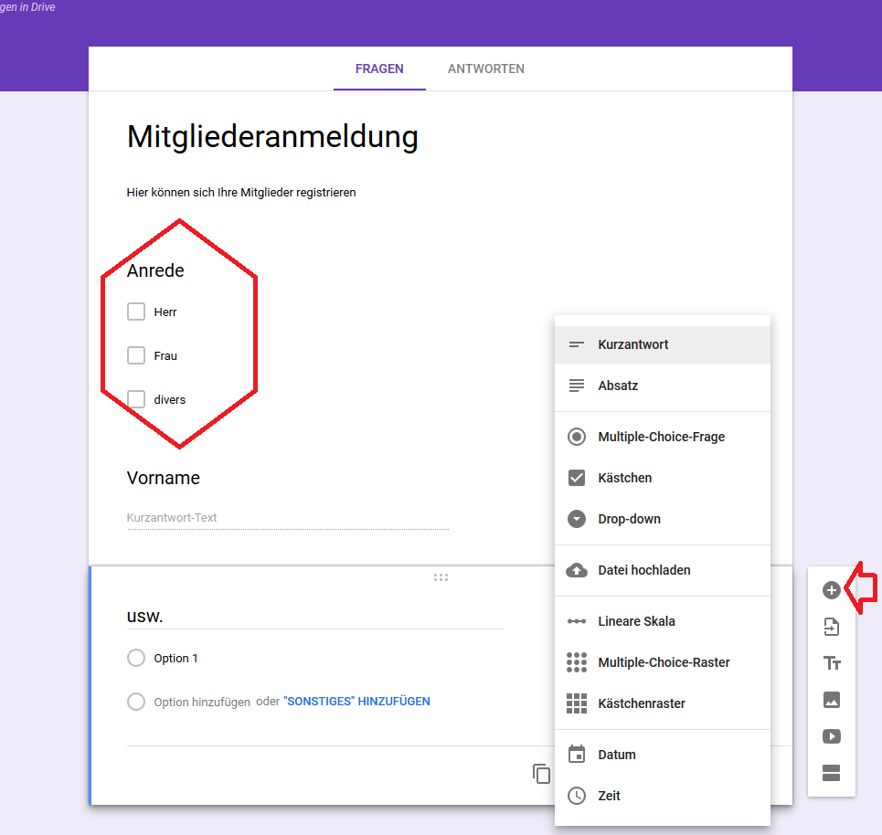 Google Tabellen-Add-Ons für Formulare